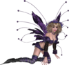 Fantasy Fairy Blonde Purple Knelling Image
